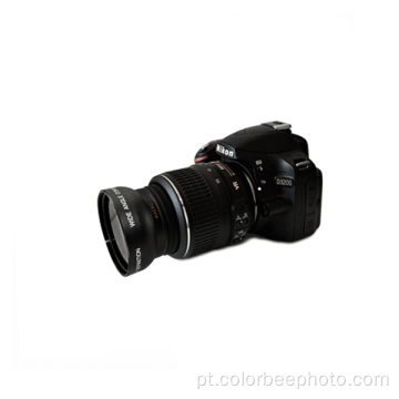 Lente grande angular HD macro de 0,43X com câmera 58 mm